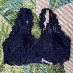 aerie eyelash lace plunge bralette